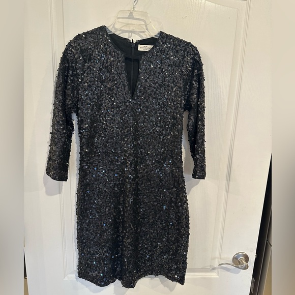 Abercrombie women’s Black Sequin 3/4 sleeve Dress Size medium - Picture 1 of 8